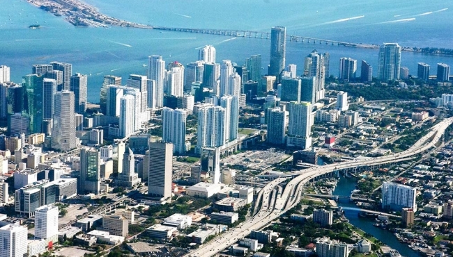 Miami City Centre from above