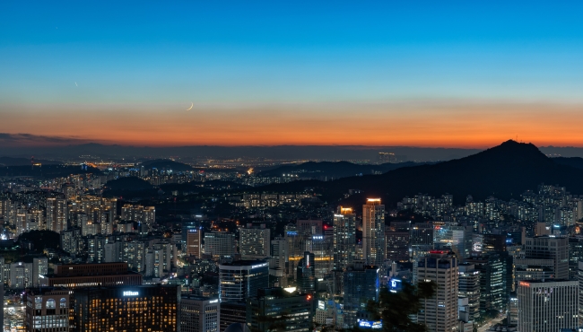 Sunset over Korea