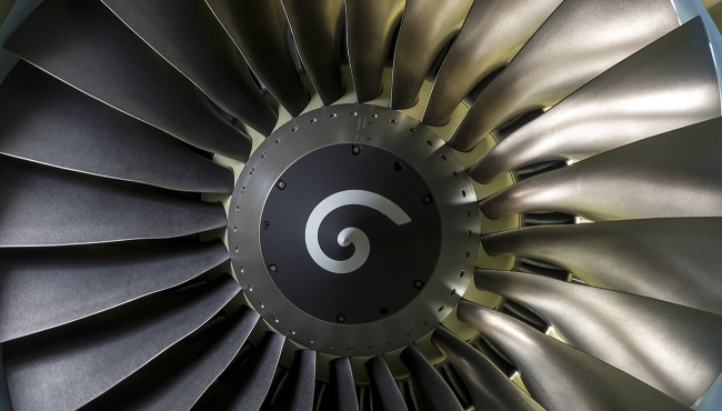 image of an aircraft engine