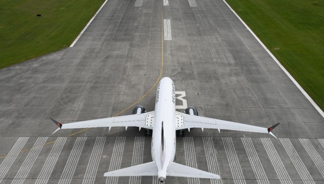 image of an aeroplane ona runway